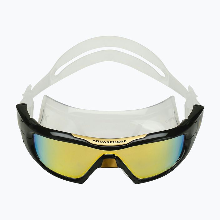 Aquasphere Vista Pro διάφανη/χρυσή μάσκα κολύμβησης τιτανίου/χρυσού καθρέφτη MS5040101LMG 2