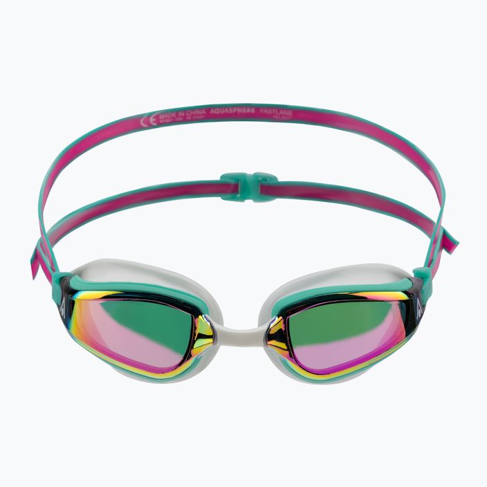 Γυαλιά κολύμβησης Aquasphere Fastlane ροζ/τυρκουάζ/καθρέφτη ροζ EP2990243LMP 2