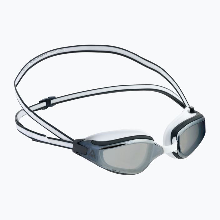 Γυαλιά κολύμβησης Aquasphere Fastlane λευκό/γκρι/ασημί καθρέφτη EP2990910LMS