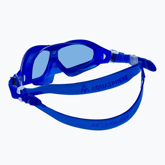 Aquasphere Seal Kid 2 μπλε/λευκό/μπλε παιδική μάσκα κολύμβησης MS5064009LB 4