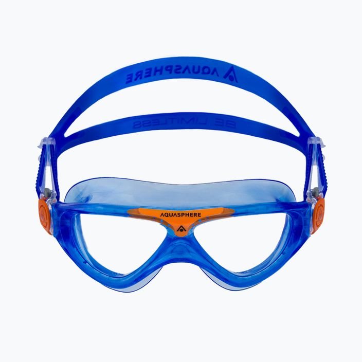 Παιδική μάσκα κολύμβησης Aquasphere Vista μπλε/πορτοκαλί/καθαρό MS5084008LC 2