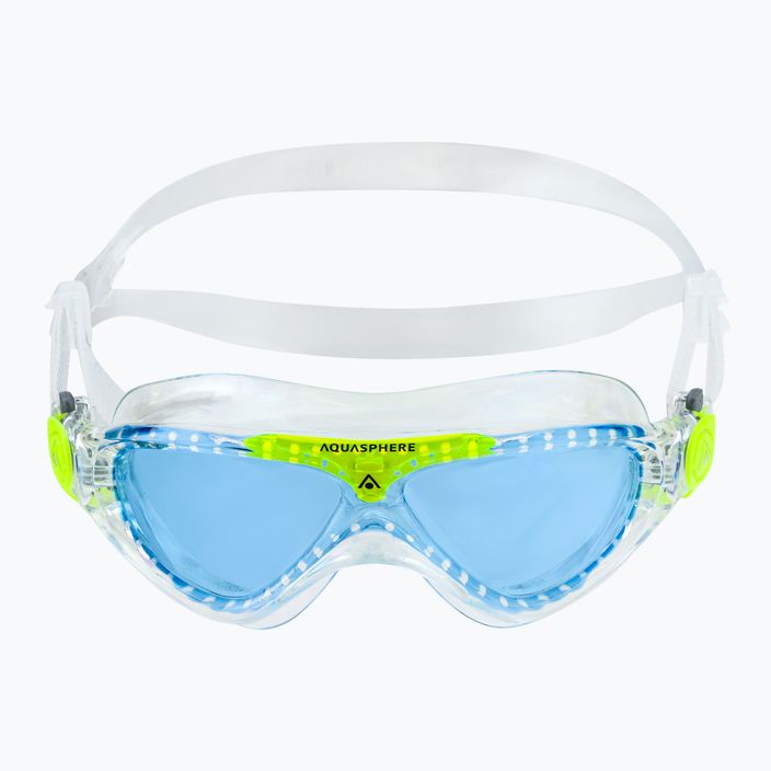 Παιδική μάσκα κολύμβησης Aquasphere Vista διαφανής/φωτεινό πράσινο/μπλε MS5080031LB 2