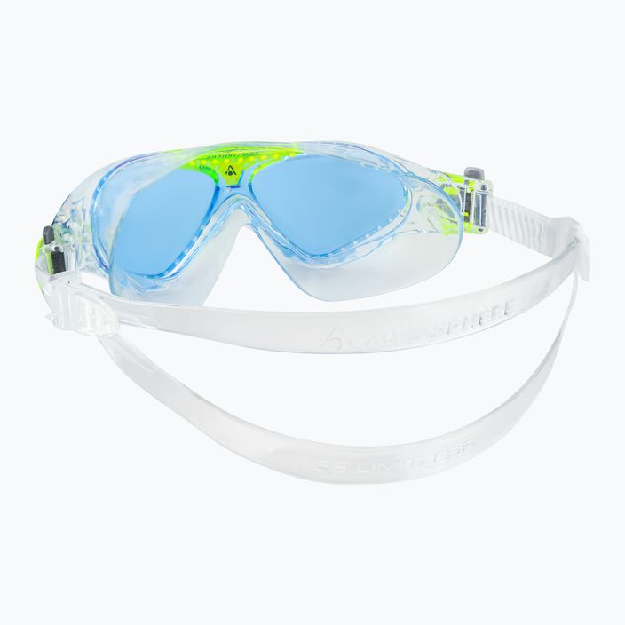 Παιδική μάσκα κολύμβησης Aquasphere Vista διαφανής/φωτεινό πράσινο/μπλε MS5080031LB 4