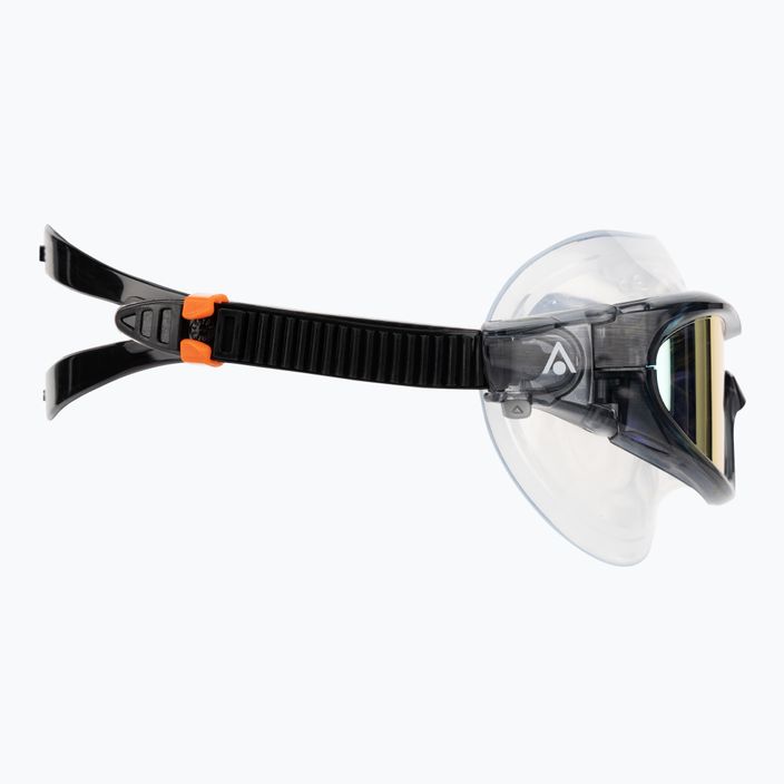 Aquasphere Vista Pro σκούρο γκρι/μαύρο/πορτοκαλί καθρέφτη τιτανίου μάσκα κολύμβησης MS5041201LMO 3
