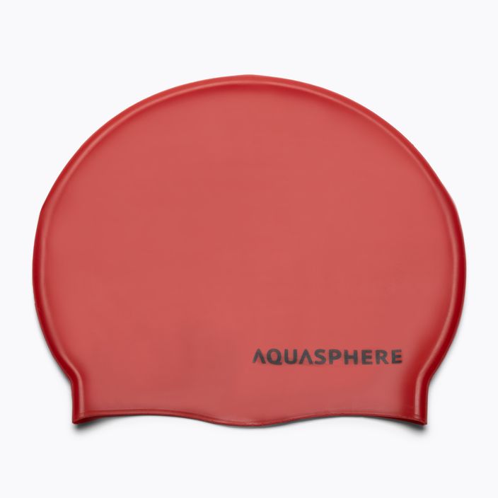 Aquasphere Plain Silicon καπέλο κολύμβησης κόκκινο SA212EU0601