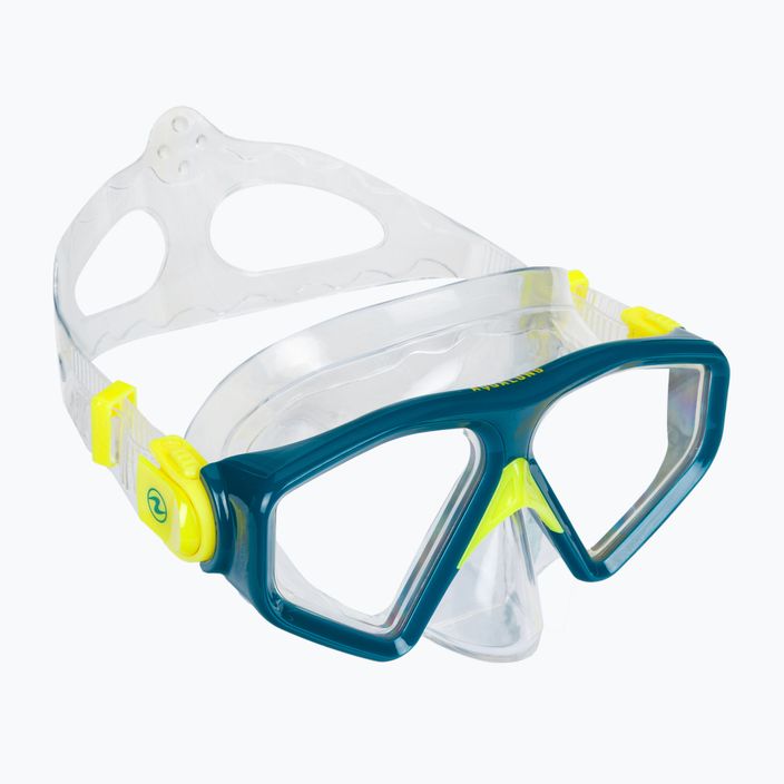 Aqualung Saturn σετ κατάδυσης μάσκα + αναπνευστήρας μπλε SC3980040 2