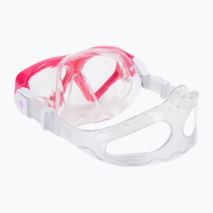 Aqualung Saturn Combo μάσκα αναπνευστήρα + αναπνευστήρας ροζ SC3980002 4