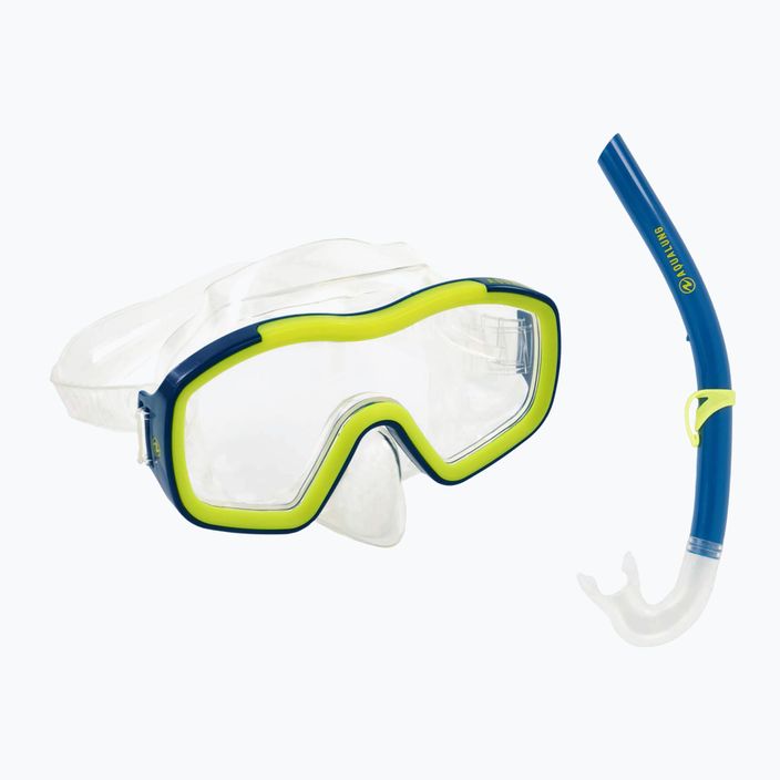 Aqualung Raccon σετ κατάδυσης μάσκα + αναπνευστήρας μπλε/κίτρινο SC4000007 10