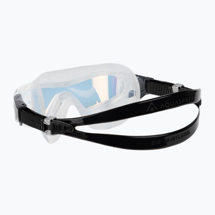 Aquasphere Vista Pro διάφανη/μαύρη/καθρέφτης ιριδίζουσα μάσκα κολύμβησης MS5040001LMI 4