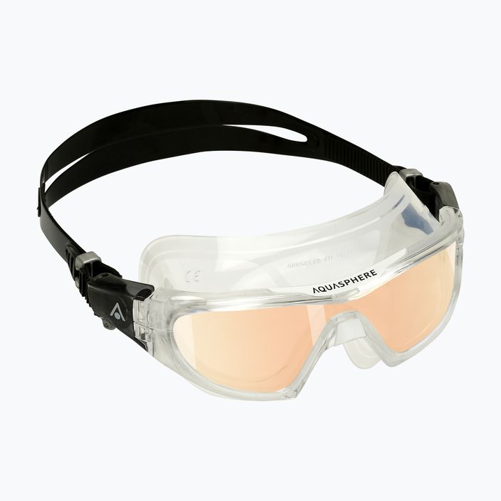 Aquasphere Vista Pro διάφανη/μαύρη/καθρέφτης ιριδίζουσα μάσκα κολύμβησης MS5040001LMI 8