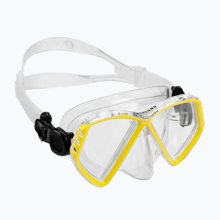 Aqualung Cub διάφανη/κίτρινη μάσκα κατάδυσης junior MS5530007