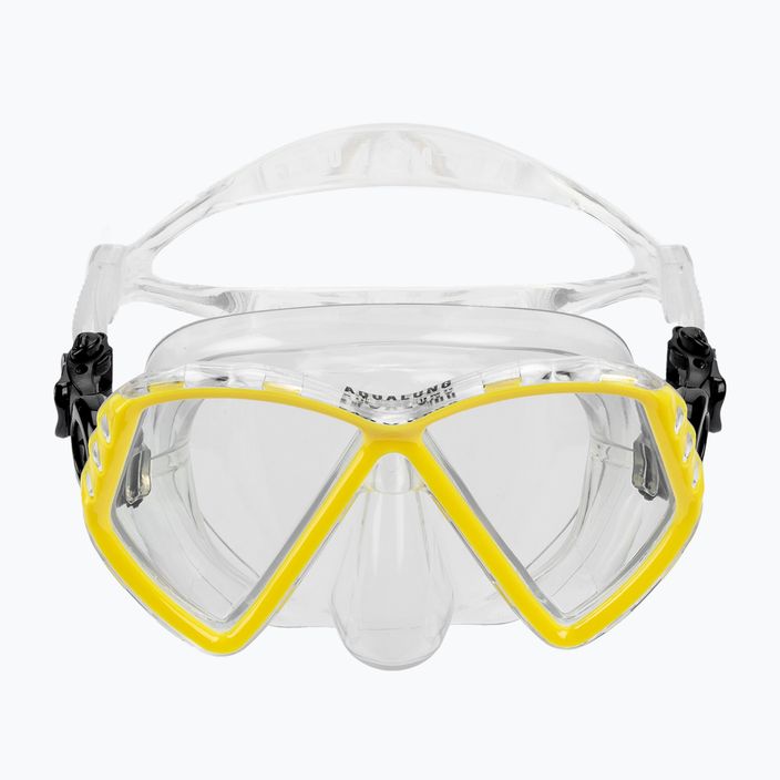 Aqualung Cub διάφανη/κίτρινη μάσκα κατάδυσης junior MS5530007 2