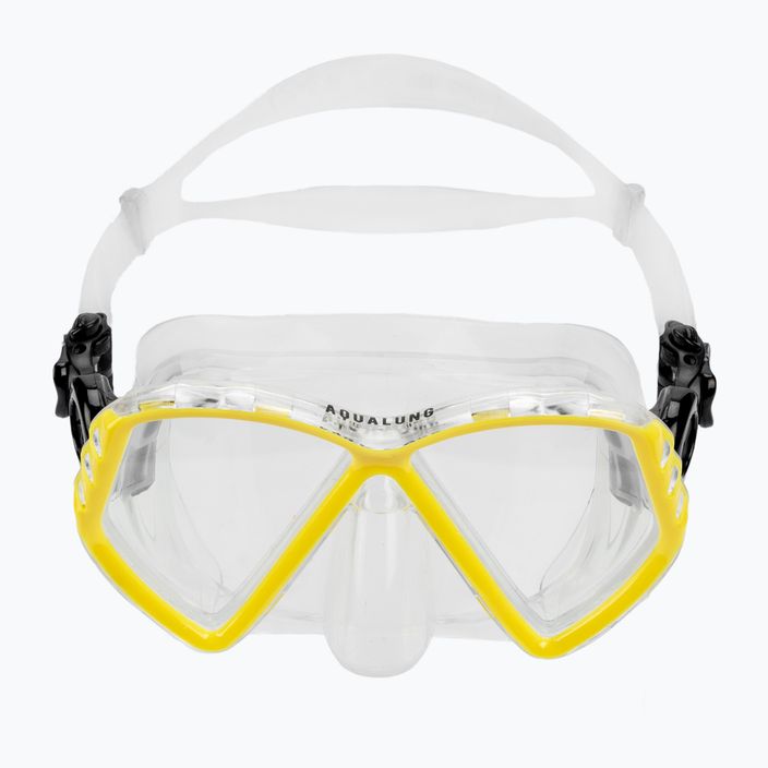Aqualung Cub transarent/κίτρινη παιδική μάσκα κατάδυσης MS5540007 2