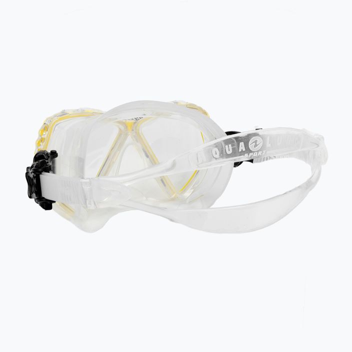 Aqualung Cub transarent/κίτρινη παιδική μάσκα κατάδυσης MS5540007 4