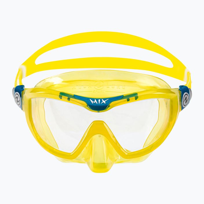 Aqualung Mix παιδική μάσκα κατάδυσης κίτρινο/πετρόλ MS5560798S 2