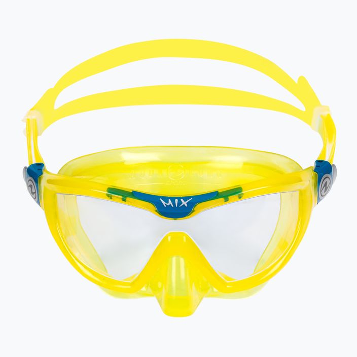 Aqualung Mix Παιδικό σετ αναπνευστήρα Μάσκα + αναπνευστήρας κίτρινο/μπλε SC4250798 3