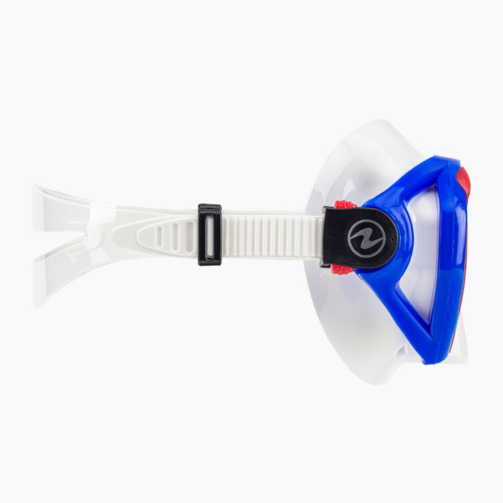 Aqualung Hawkeye λευκή/μπλε μάσκα κατάδυσης MS5570940 3