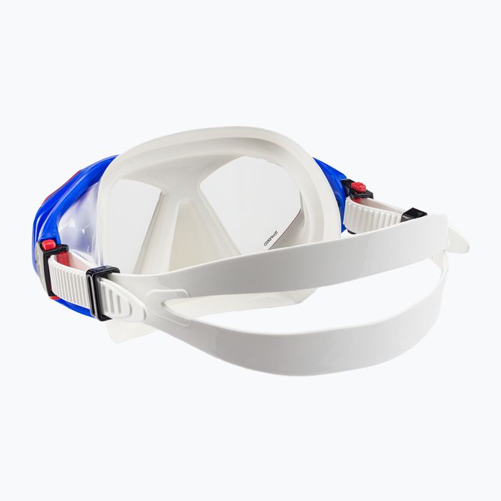 Aqualung Hawkeye λευκή/μπλε μάσκα κατάδυσης MS5570940 4