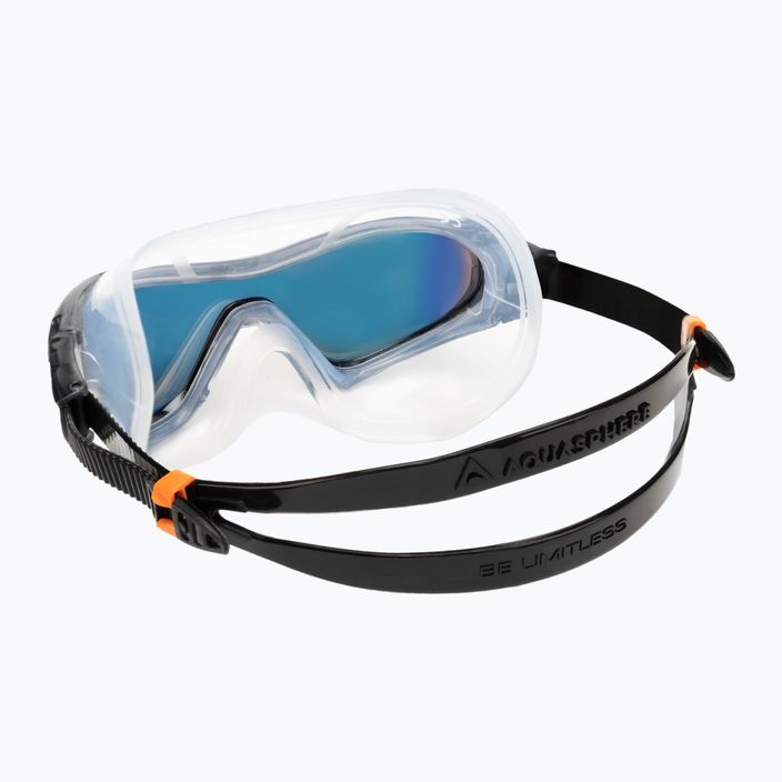 Aquasphere Vista Pro σκούρο γκρι/μαύρο/πορτοκαλί καθρέφτη τιτανίου μάσκα κολύμβησης MS5591201LMO 4