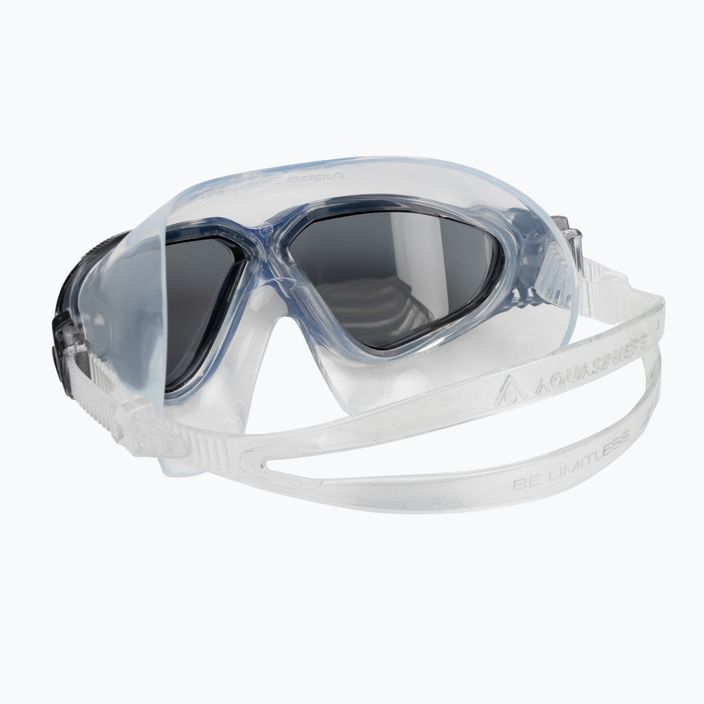 Μάσκα κολύμβησης Aquasphere Vista διαφανής/σκούρο γκρι/καπνός MS5600012LD 4