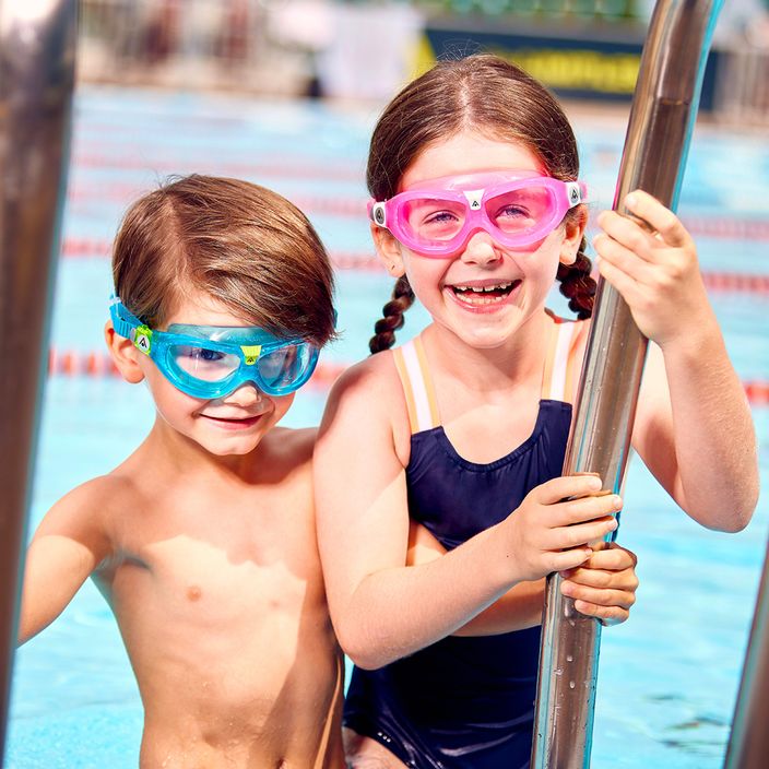 Παιδική μάσκα κολύμβησης Aquasphere Seal Kid 2 μπλε/ροζ/καθαρό MS5610202LC 6