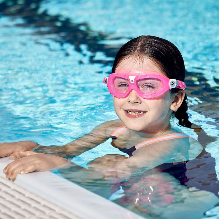 Παιδική μάσκα κολύμβησης Aquasphere Seal Kid 2 μπλε/ροζ/καθαρό MS5610202LC 7