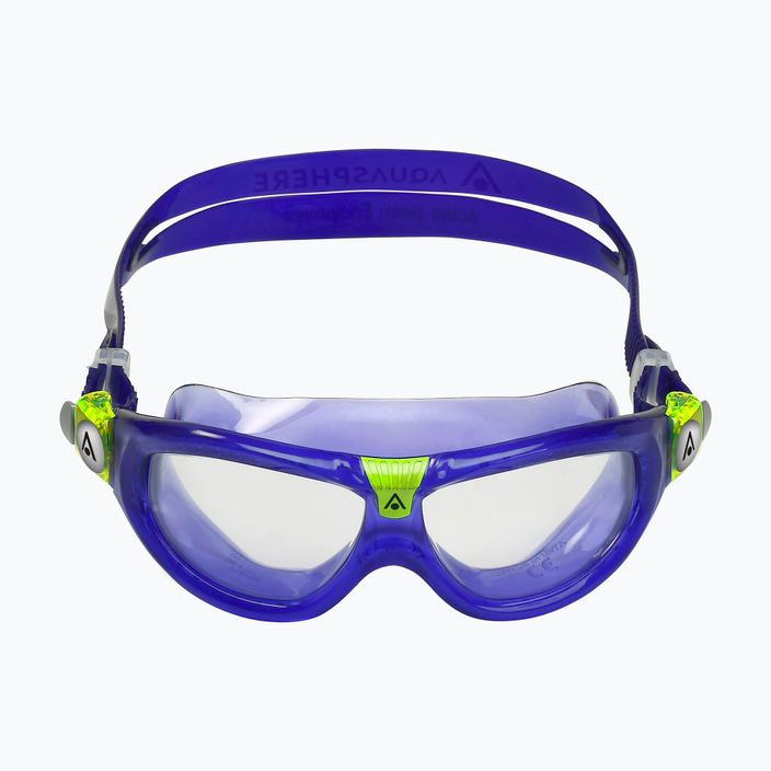Aquasphere Seal Kid 2 παιδική μάσκα κολύμβησης κόκκινη/μοβ/ασβέστη 2