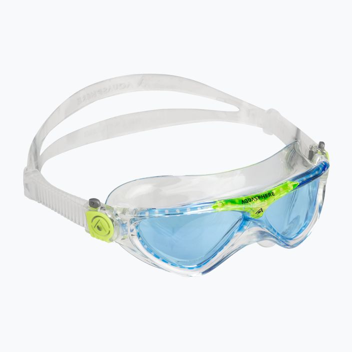 Παιδική μάσκα κολύμβησης Aquasphere Vista διαφανής/φωτεινό πράσινο/μπλε MS5630031LB