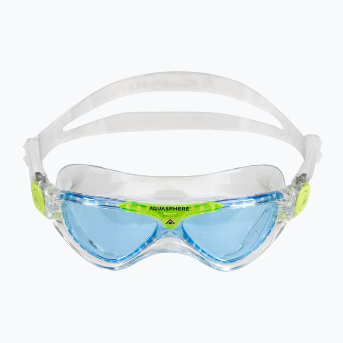 Παιδική μάσκα κολύμβησης Aquasphere Vista διαφανής/φωτεινό πράσινο/μπλε MS5630031LB 2