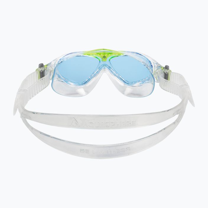 Παιδική μάσκα κολύμβησης Aquasphere Vista διαφανής/φωτεινό πράσινο/μπλε MS5630031LB 5