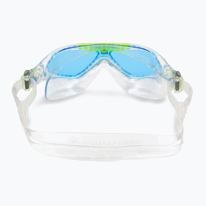 Παιδική μάσκα κολύμβησης Aquasphere Vista διαφανής/φωτεινό πράσινο/μπλε MS5630031LB 8