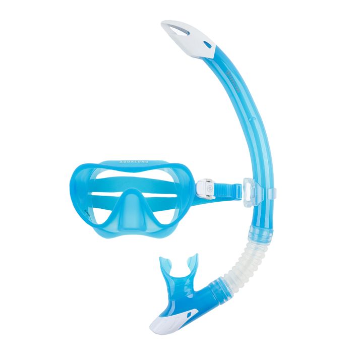 Aqualung Combo Nabul μάσκα αναπνευστήρα + αναπνευστήρας μπλε/λευκό σετ 2