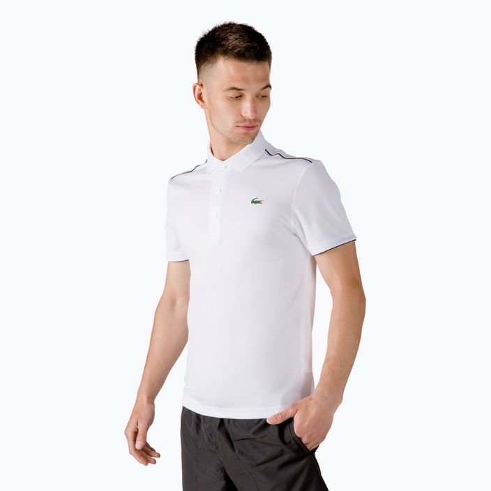 Lacoste ανδρικό μπλουζάκι πόλο τένις λευκό DH2094 2