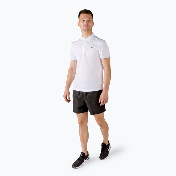 Lacoste ανδρικό μπλουζάκι πόλο τένις λευκό DH2094 3