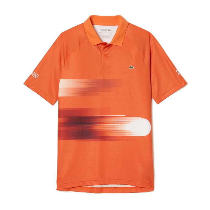 Lacoste ανδρικό μπλουζάκι πόλο τένις πορτοκαλί DH0853 2