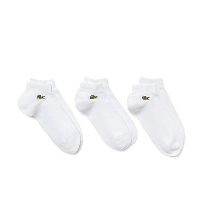 Κάλτσες τένις Lacoste 3 ζευγάρια λευκές RA4183 2