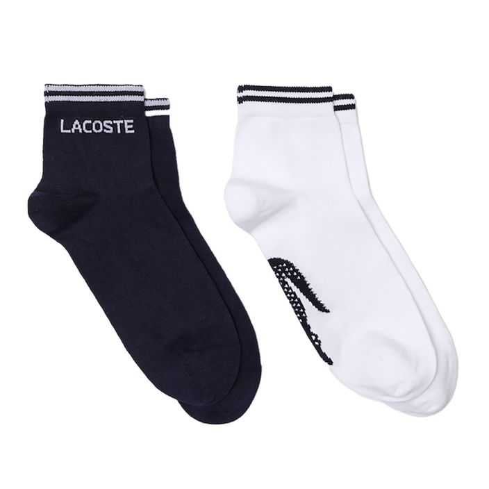 Lacoste ανδρικές κάλτσες τένις 2 ζευγάρια μπλε/λευκό RA4187 2