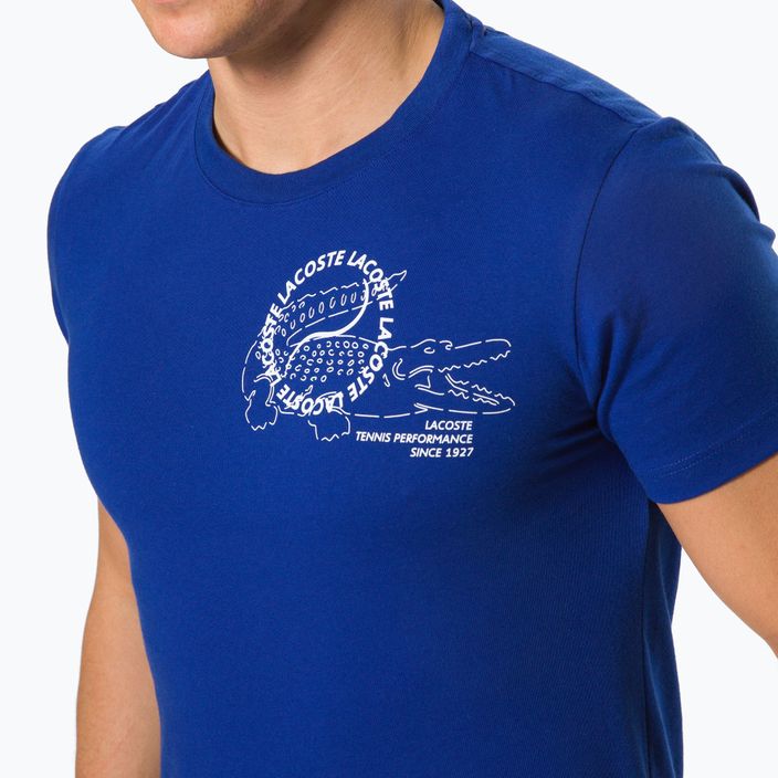 Lacoste ανδρικό μπλουζάκι τένις μπλε TH0964 4