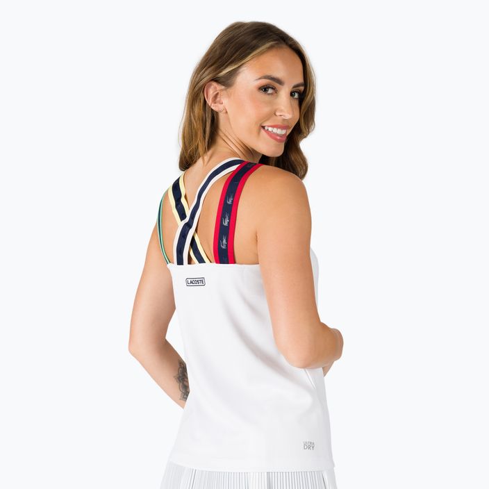 Lacoste γυναικείο μπλουζάκι τένις λευκό TF0754 3