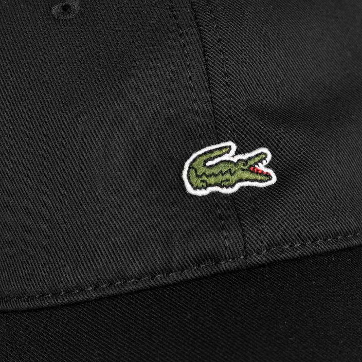 Καπέλο μπέιζμπολ Lacoste RK0491 μαύρο 4