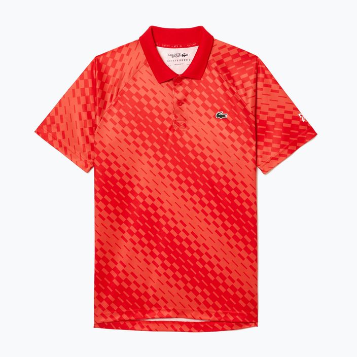 Lacoste ανδρικό μπλουζάκι πόλο τένις κόκκινο DH5174 5