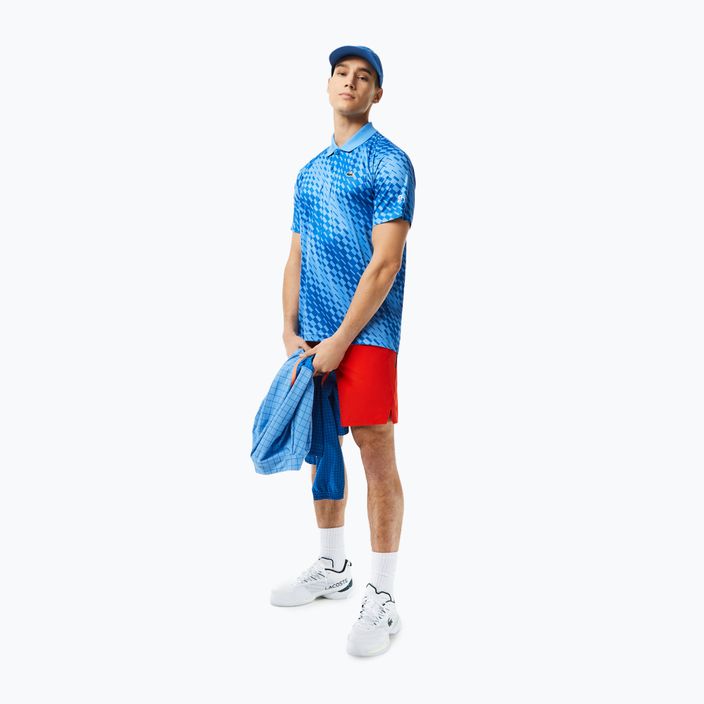 Lacoste ανδρικό μπλουζάκι πόλο τένις μπλε DH5174 4