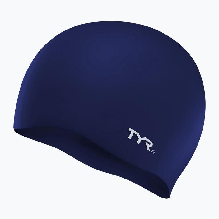 Παιδικό σκουφάκι κολύμβησης TYR Wrinkle-Free Silicone navy