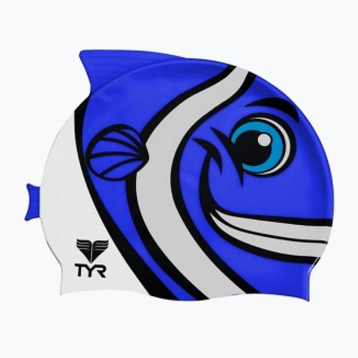 TYR Charactyr Happy Fish παιδικό καπέλο κολύμβησης μπλε LCSHFISH 2