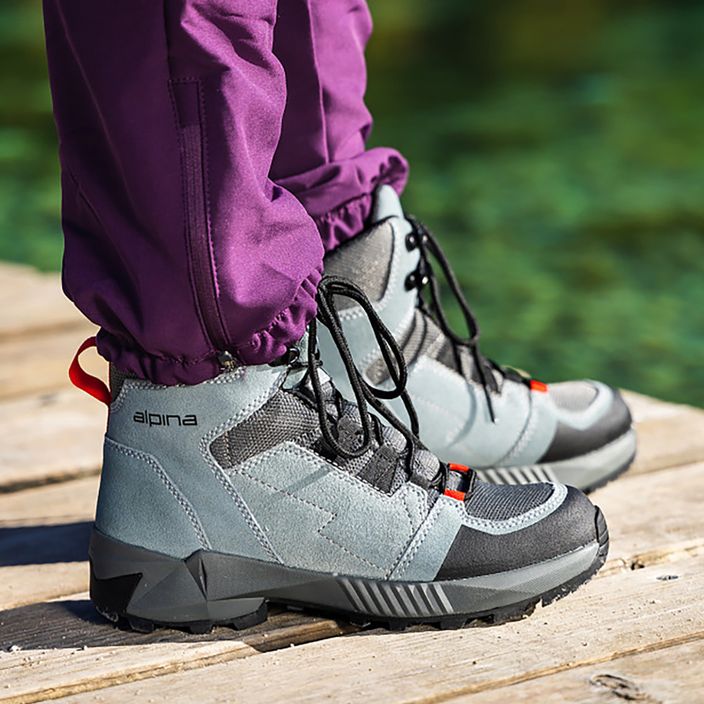 Γυναικεία παπούτσια πεζοπορίας Alpina Tracker Mid stormy sea 14