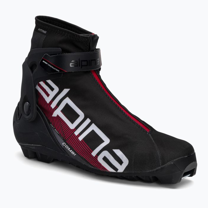 Ανδρικές μπότες σκι ανωμάλου δρόμου Alpina N Combi black/white/red
