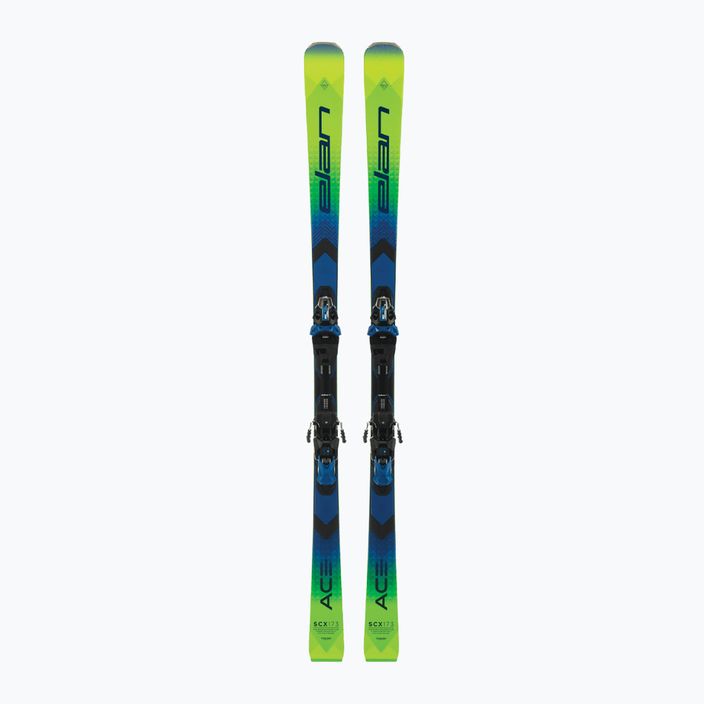 Elan Ace SCX Fusion + EMX 12 σκι για κατάβαση πράσινο-μπλε AAJHRC21 10