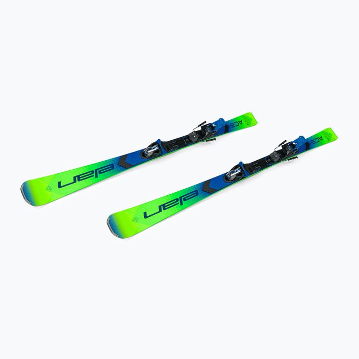 Elan Ace SLX Fusion + EMX 12 σκι κατάβασης πράσινο-μπλε AAKHRD21 4