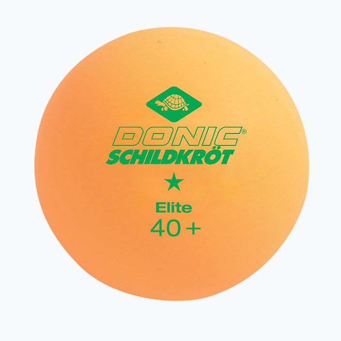 Donic-Schildkröt 1-Star Elite Poly ball 3 τμχ μπάλες επιτραπέζιας αντισφαίρισης πορτοκαλί 608318