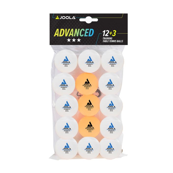 JOOLA Advanced Training 40+ μπάλες επιτραπέζιας αντισφαίρισης 12+3 τεμάχια πορτοκαλί 2